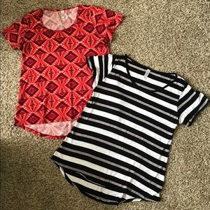 Two classic tee shirts lularoe